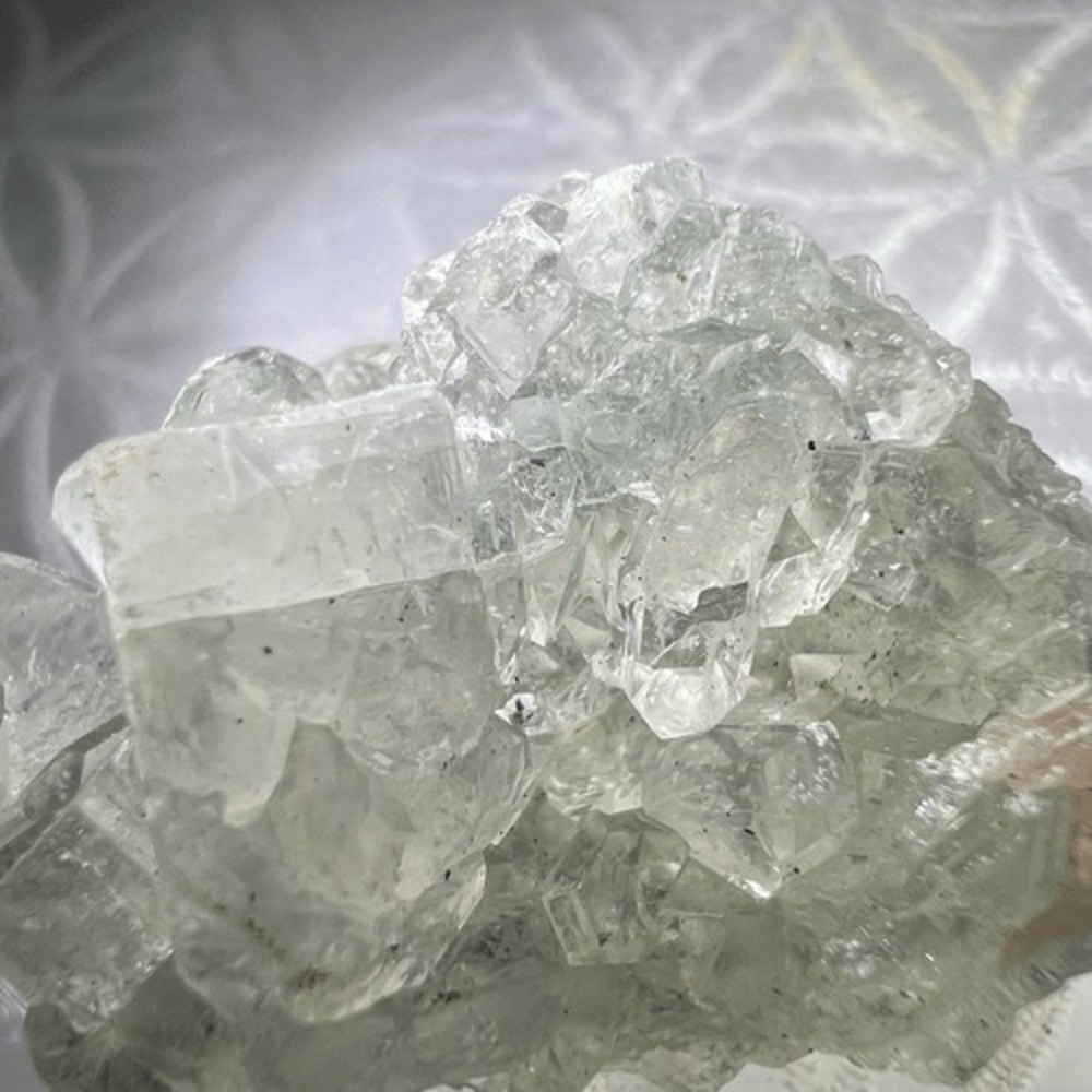Apophyllite Blue Gray Crystal Mini Cluster - Picture 7 of 14